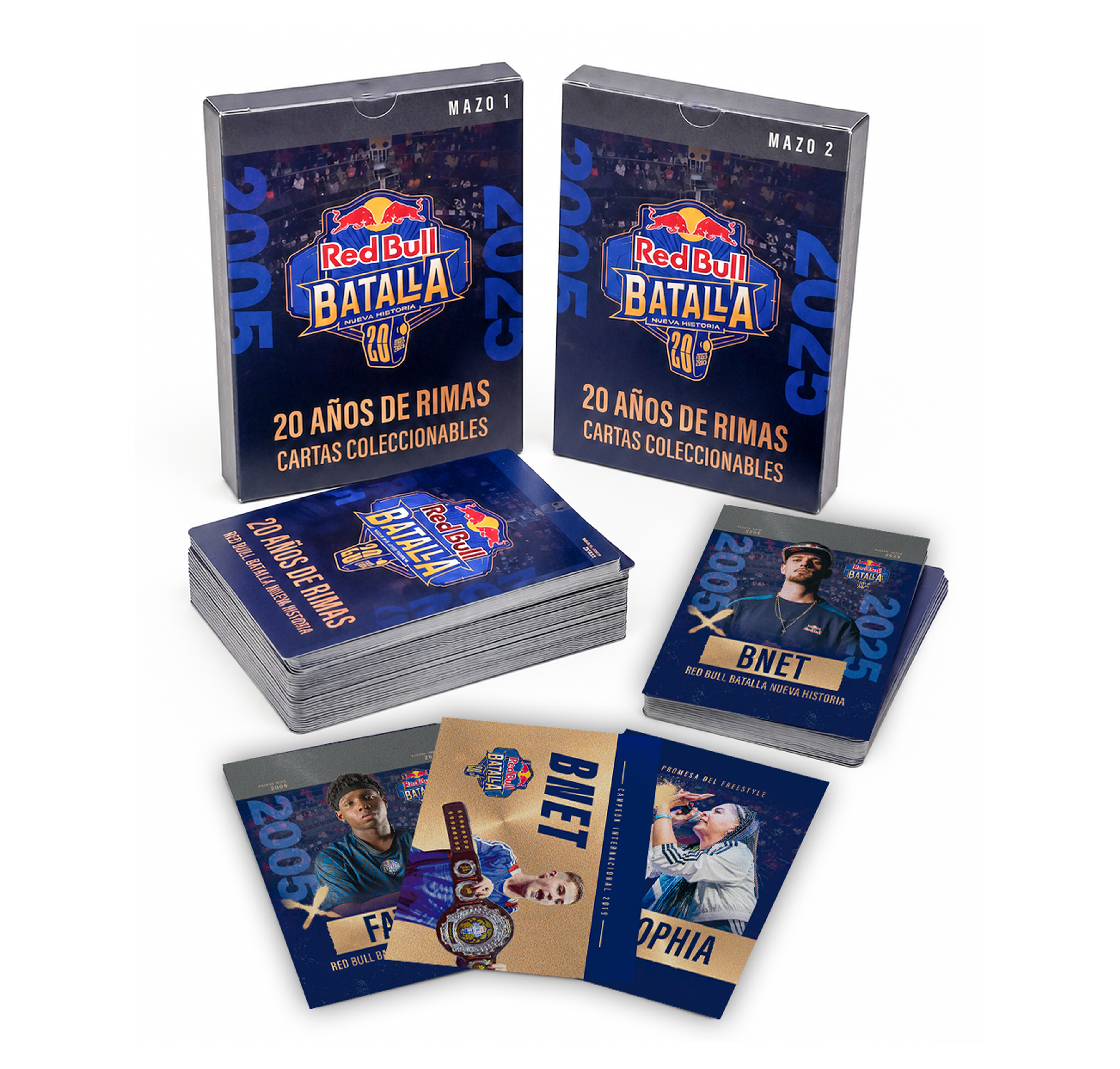 Colección conmemorativa Red Bull Batalla × Fut Rap Cartas: dos mazos y cartas
